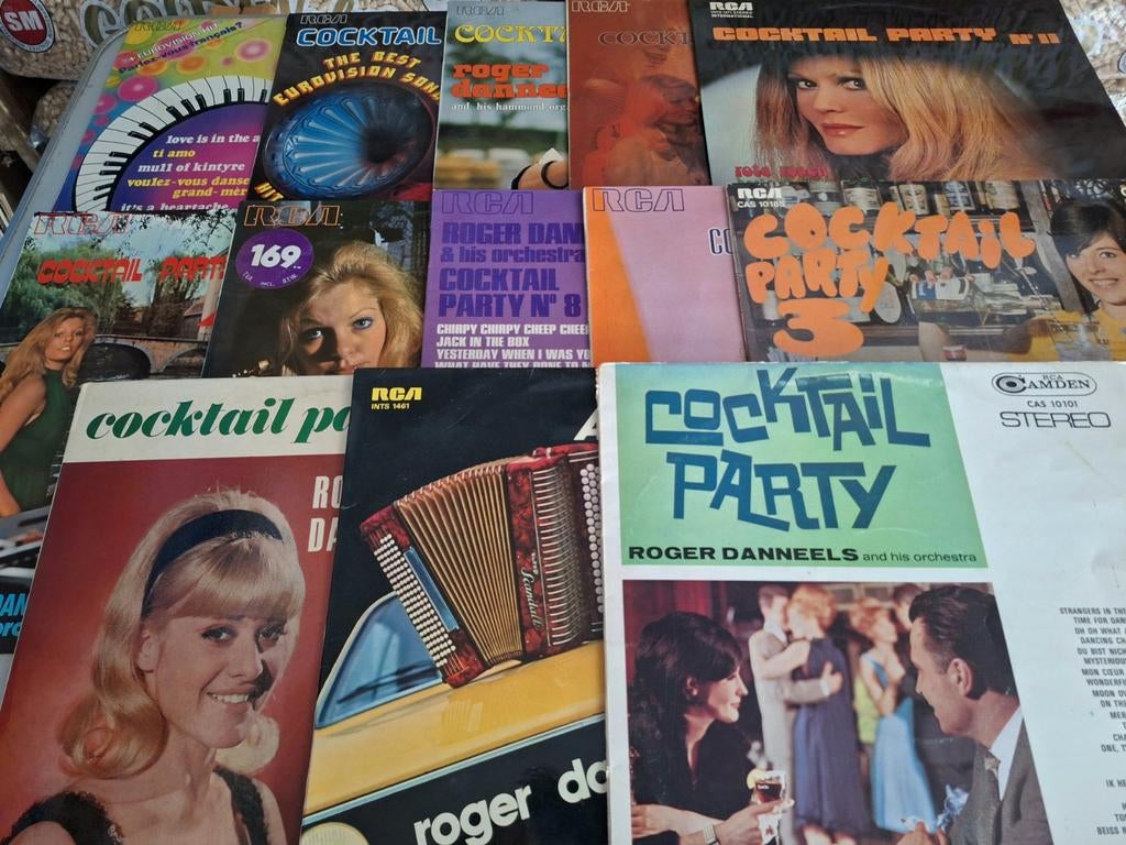 Lot 13 x LP's Vinyl - Roger Danneels Cocktail Party 33 RPM, Ophalen of Verzenden, Gebruikt, 12 inch