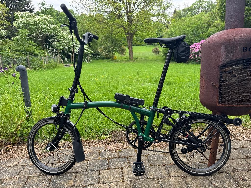 Brompton C line H6R SP RG/ZW TYM, Fietsen en Brommers, Ophalen, Brompton, Velgrem, 14 tot 16 inch