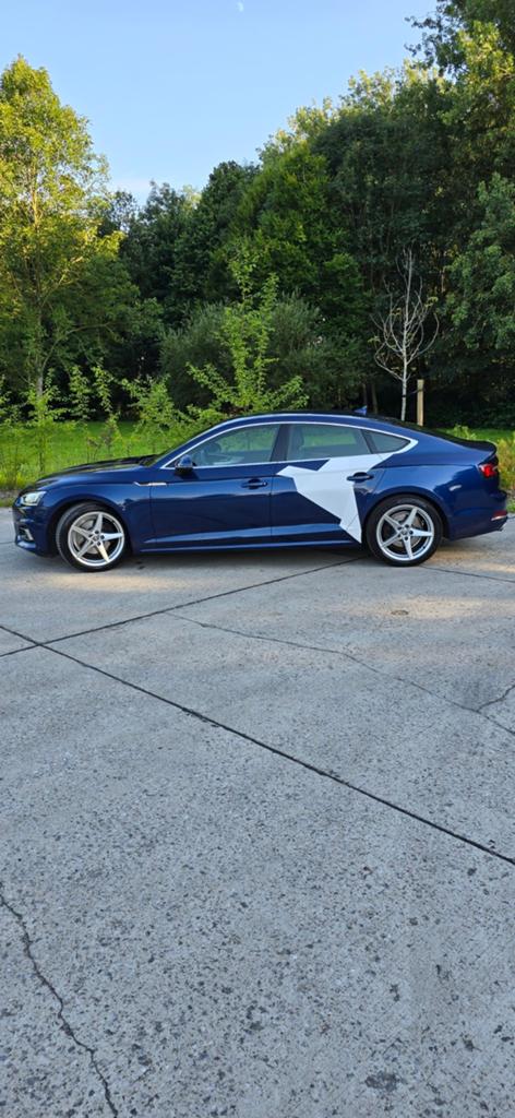 Audi A5 2.0 TFSI CNG, Auto's, 4 zetels, 4 cilinders, Blauw, Leder