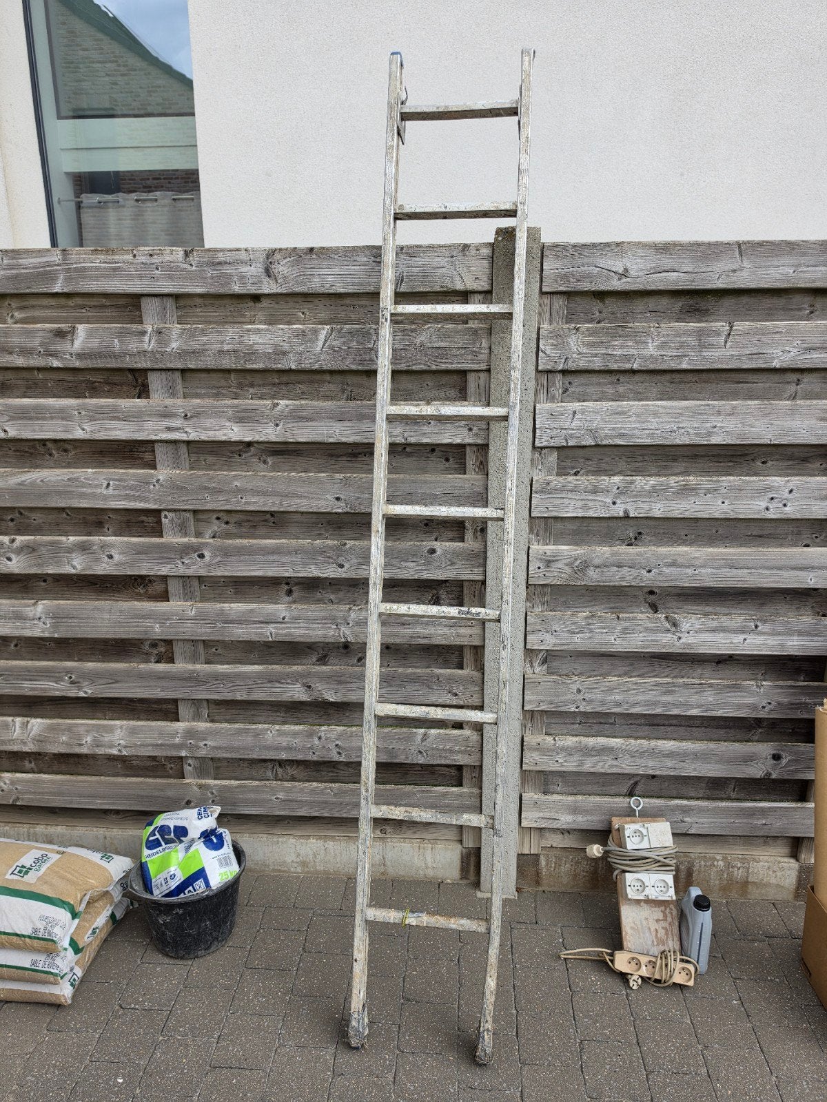 aluminium ladder, Ophalen, Gebruikt, Ladder
