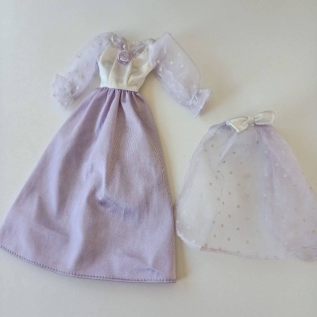 Barbie vintage bruid fashion paarse jurk 1995 jaren 90, Kinderen en Baby's, Speelgoed | Poppen, Ophalen of Verzenden, Gebruikt