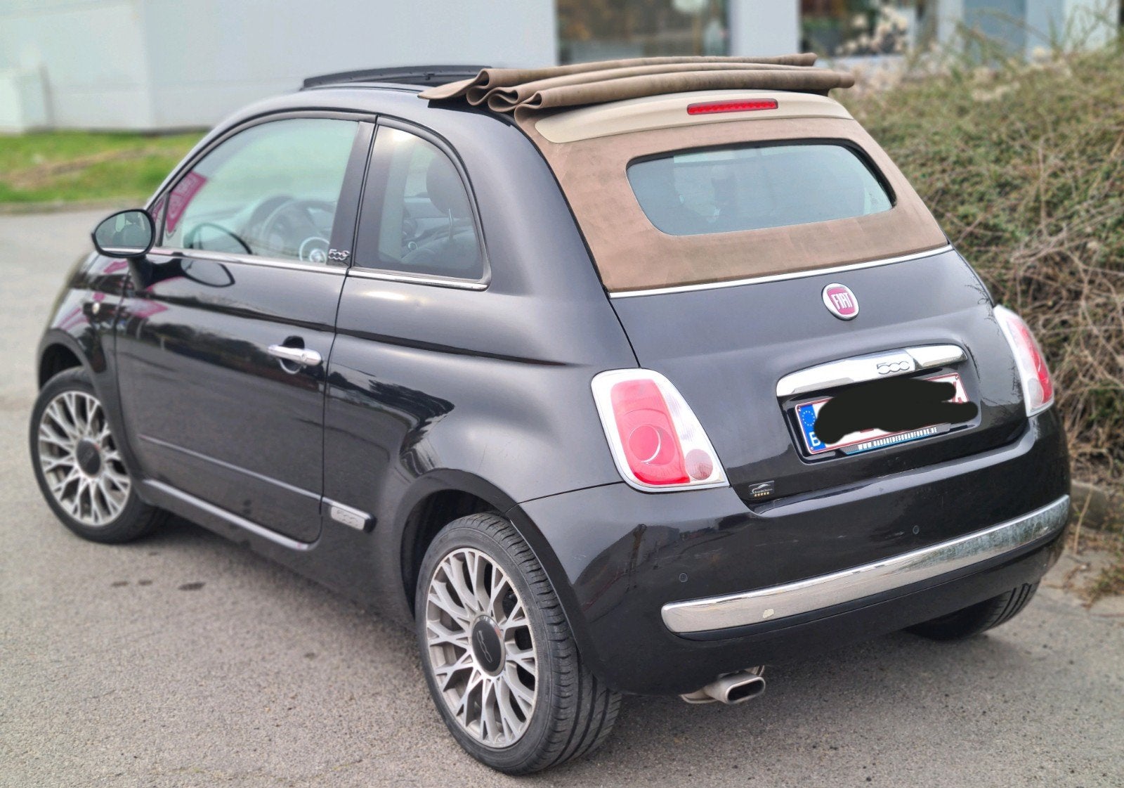 fiat 500 cabrio.12ess 2014.cuir rouge 170mkm ctok 5400€, Autos, Cuir, Euro 5, Achat, Cabriolet