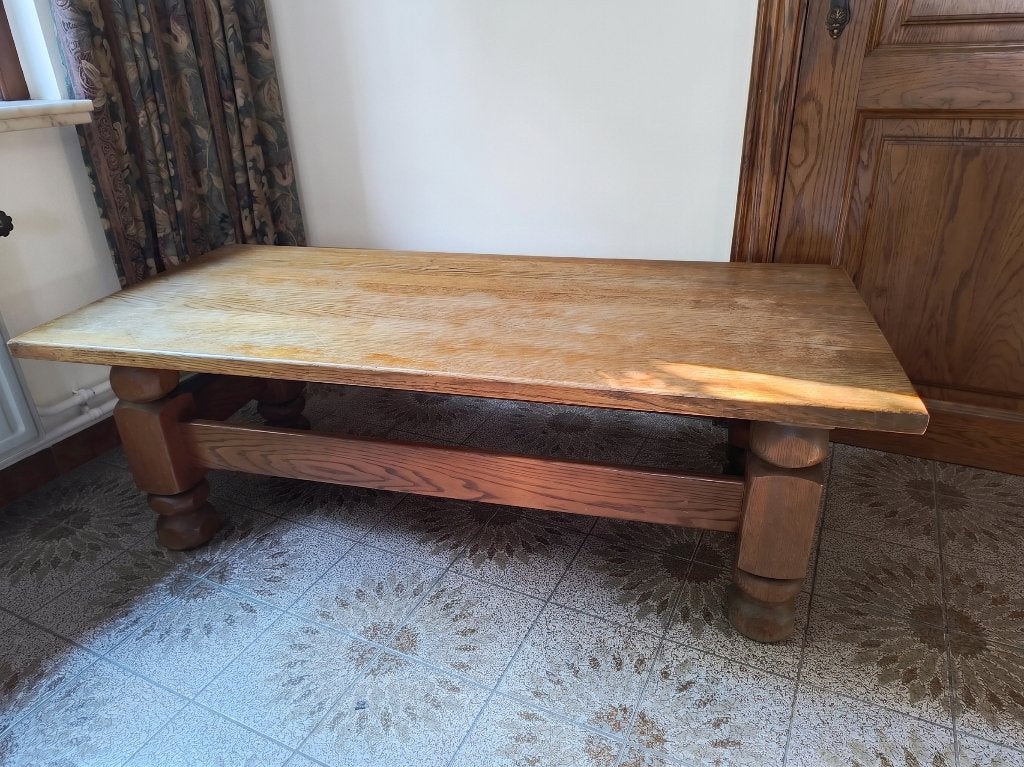 Houten salontafel, Ophalen, Gebruikt, 100 tot 150 cm, 50 tot 100 cm