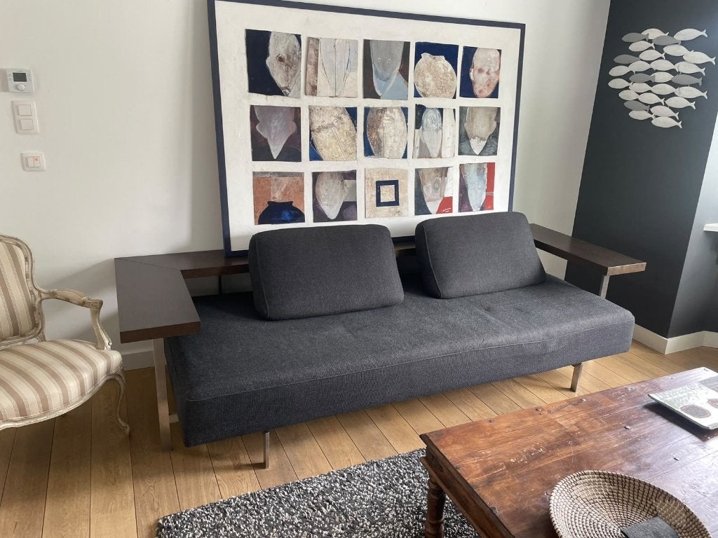 Canapé Rolf Benz design - 3 places avec tablettes intégrées, Maison & Meubles, 100 à 125 cm, 250 à 300 cm, Quatre personnes ou plus
