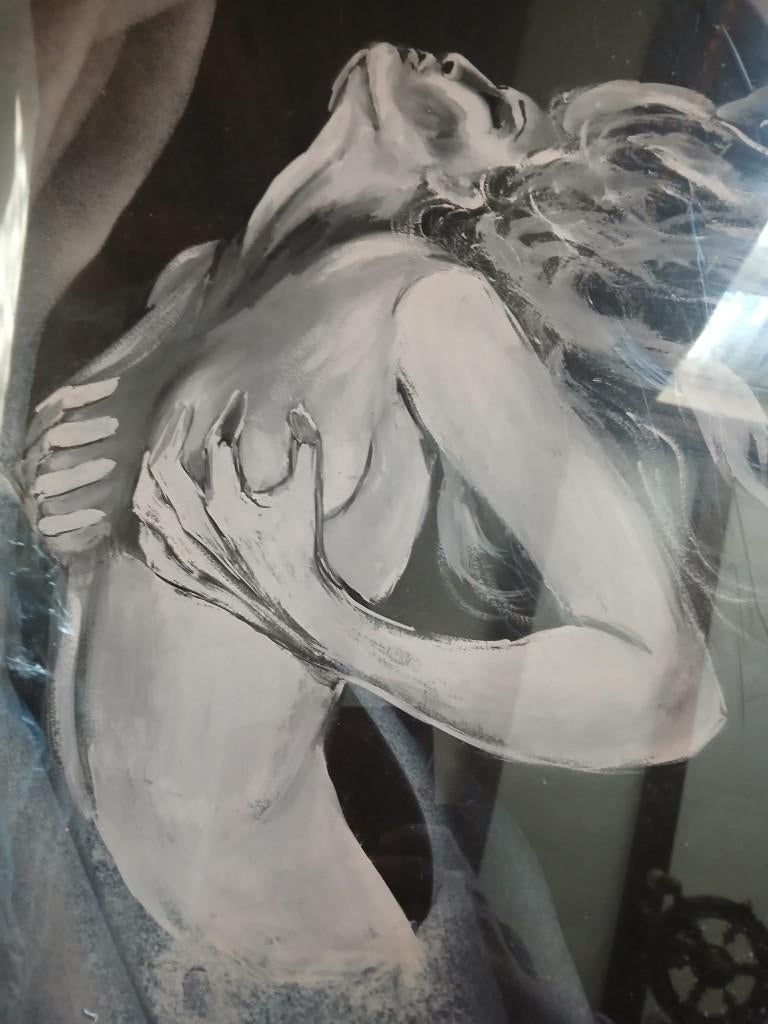 oeuvre originale nu féminin 50*70 signée, certifiée, art, Enlèvement ou Envoi