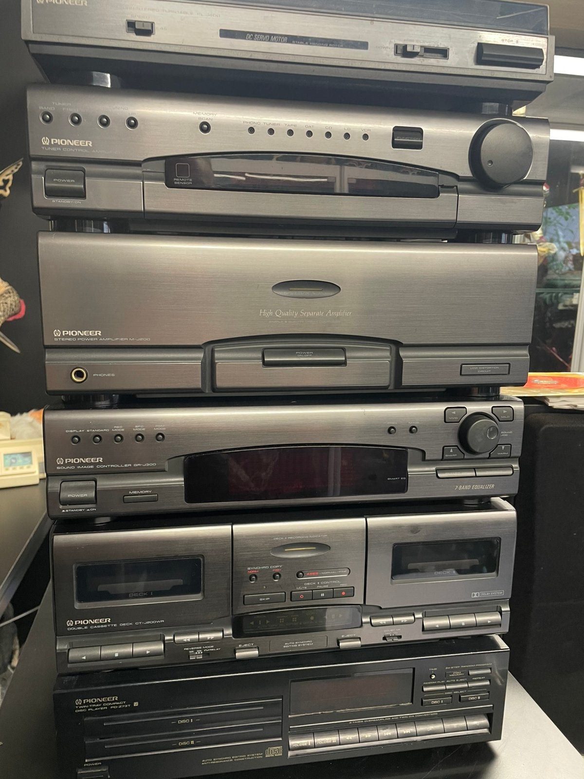 Stereo keten - Pioneer . Losse componenten ., Deck cassettes ou Lecteur-enregistreur de cassettes, Enlèvement, Composants en vrac