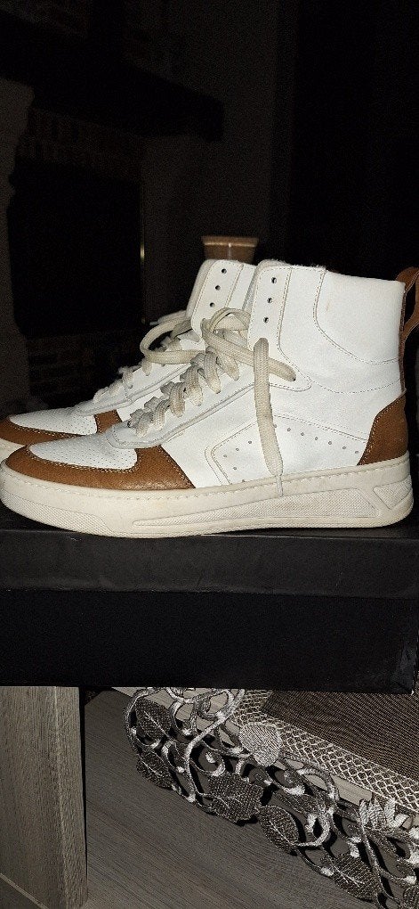 Caroline Biss hoge sneaker maat 40, Verzenden, Wit, Sneakers, Gedragen