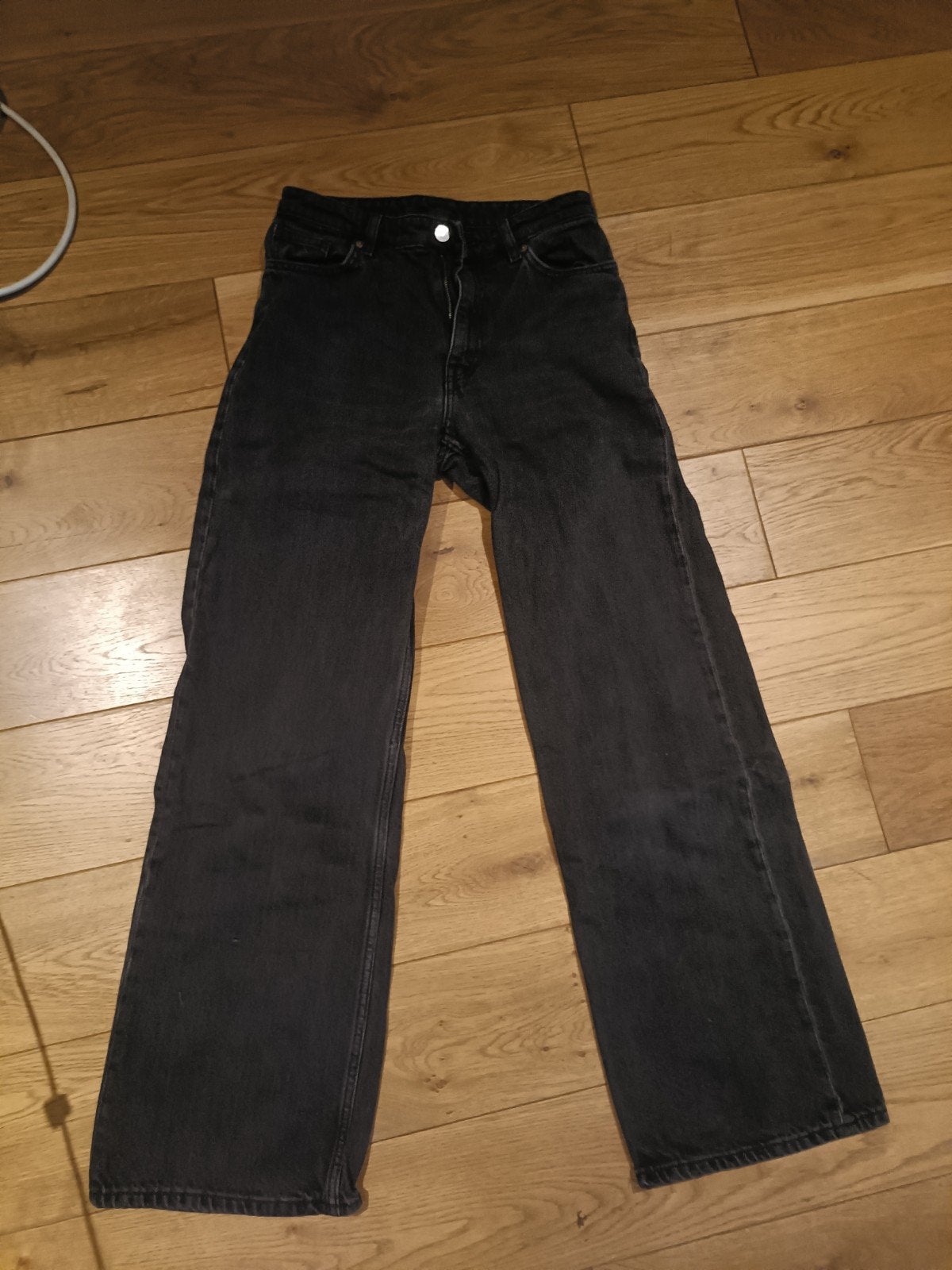 zwarte spijkerbroek, Kleding | Dames, Zwart, Ophalen of Verzenden, Gedragen, Monki