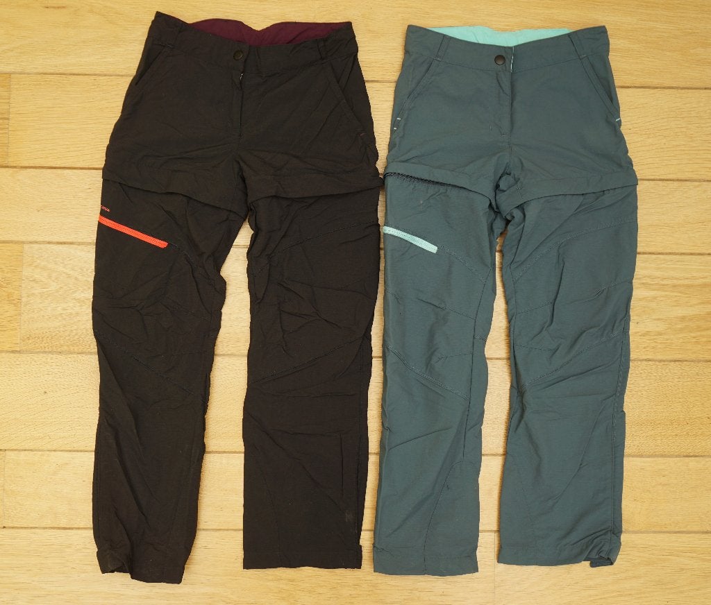 2 wandelbroeken Decathlon, 8 - 9 jaar, Broek, Gebruikt, Meisje, Ophalen of Verzenden