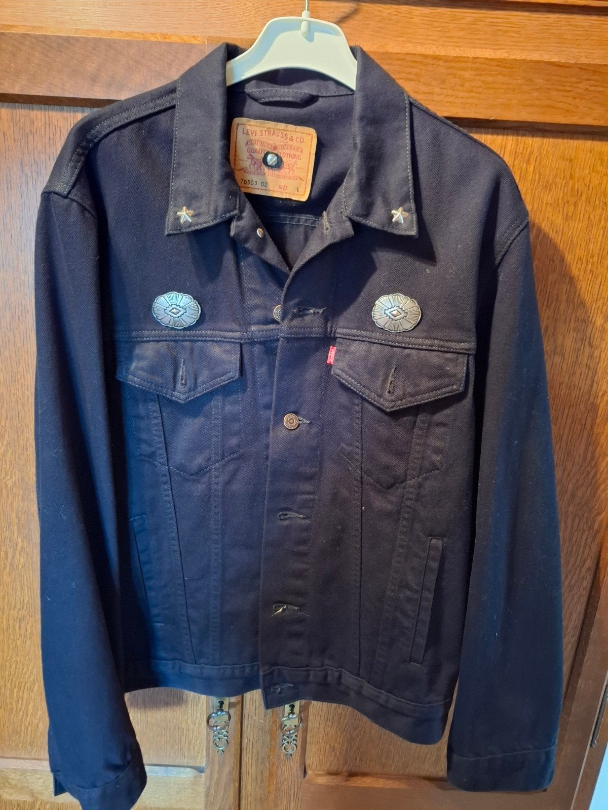 jeans jas Levi Strauss, Ophalen of Verzenden, Maat 52/54 (L), Zwart