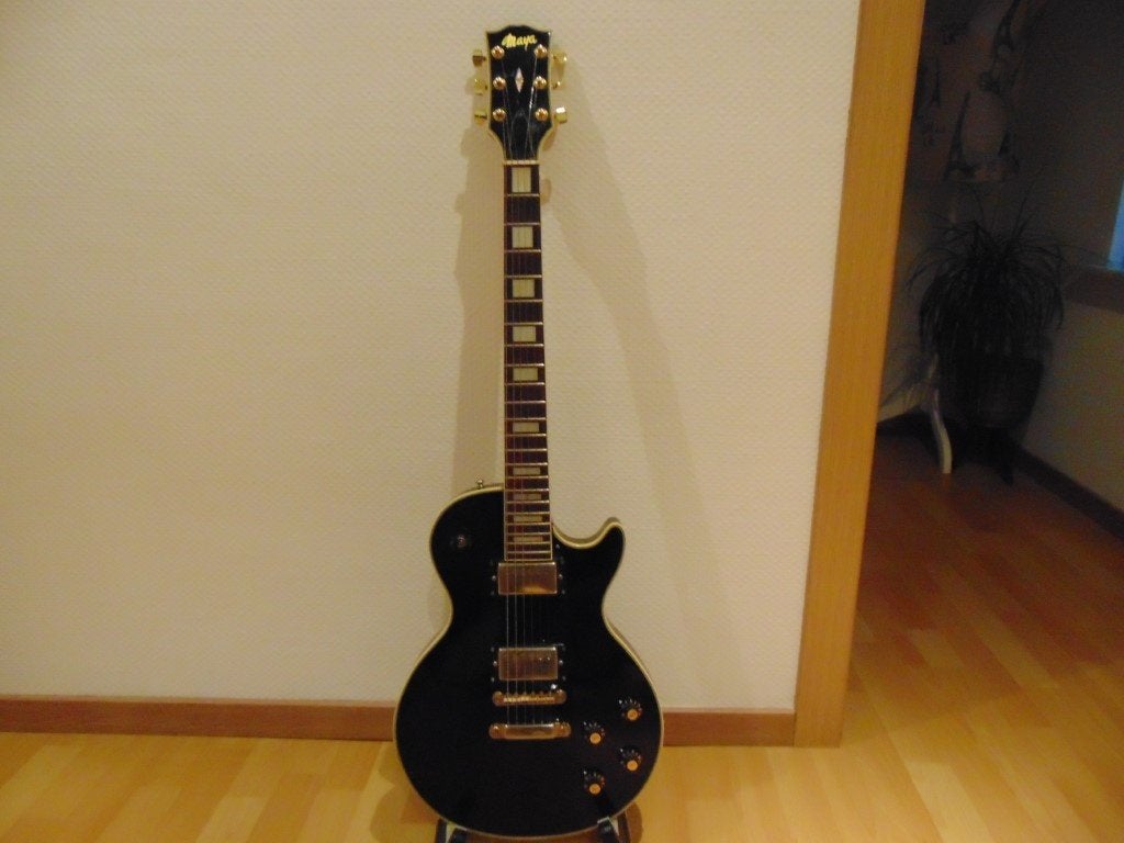 Maya Les Paul Gitaar Made in Japan ., Enlèvement, Utilisé, Solid body, Autres marques