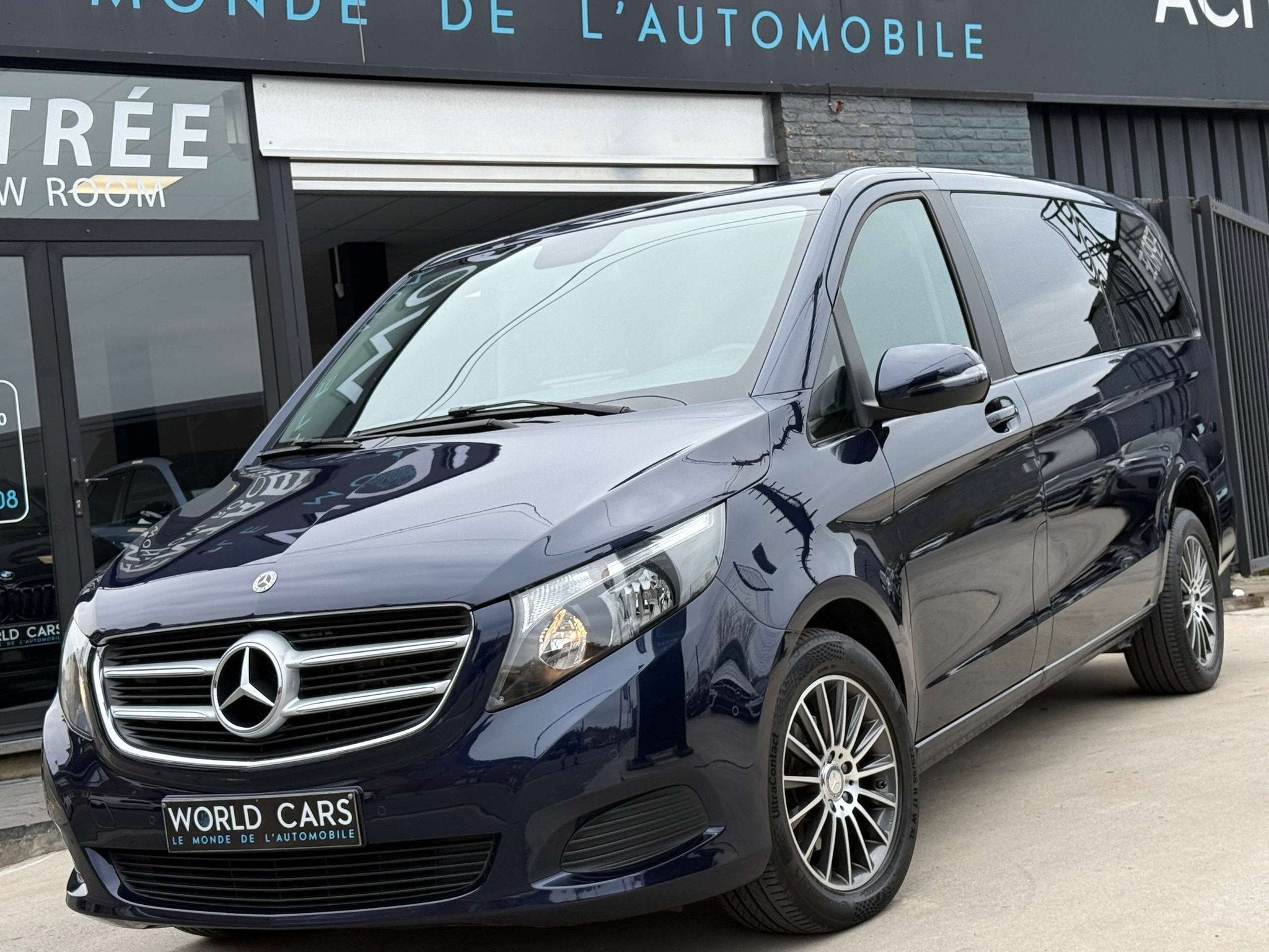 Mercedes-Benz V-Klasse 220 d 7PLACES 163CV - TVAC*BTWIN - CA, Auto's, Stof, Gebruikt, 4 cilinders, Blauw
