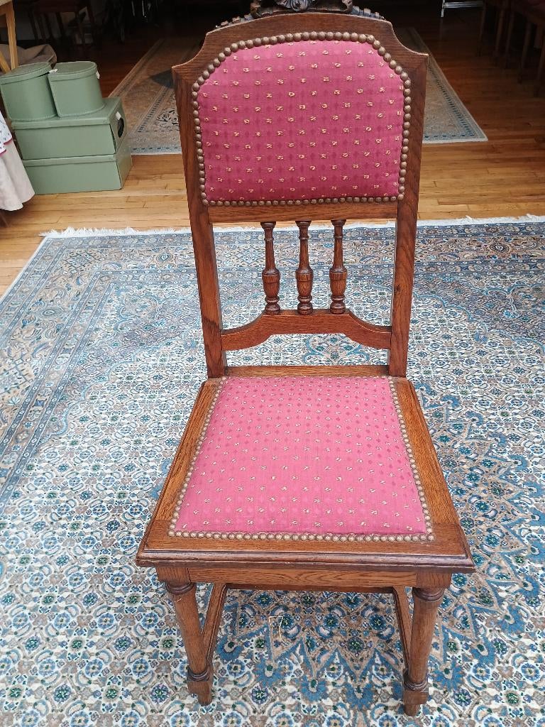 Zes eikenhouten stoelen ca. 1920, Ophalen
