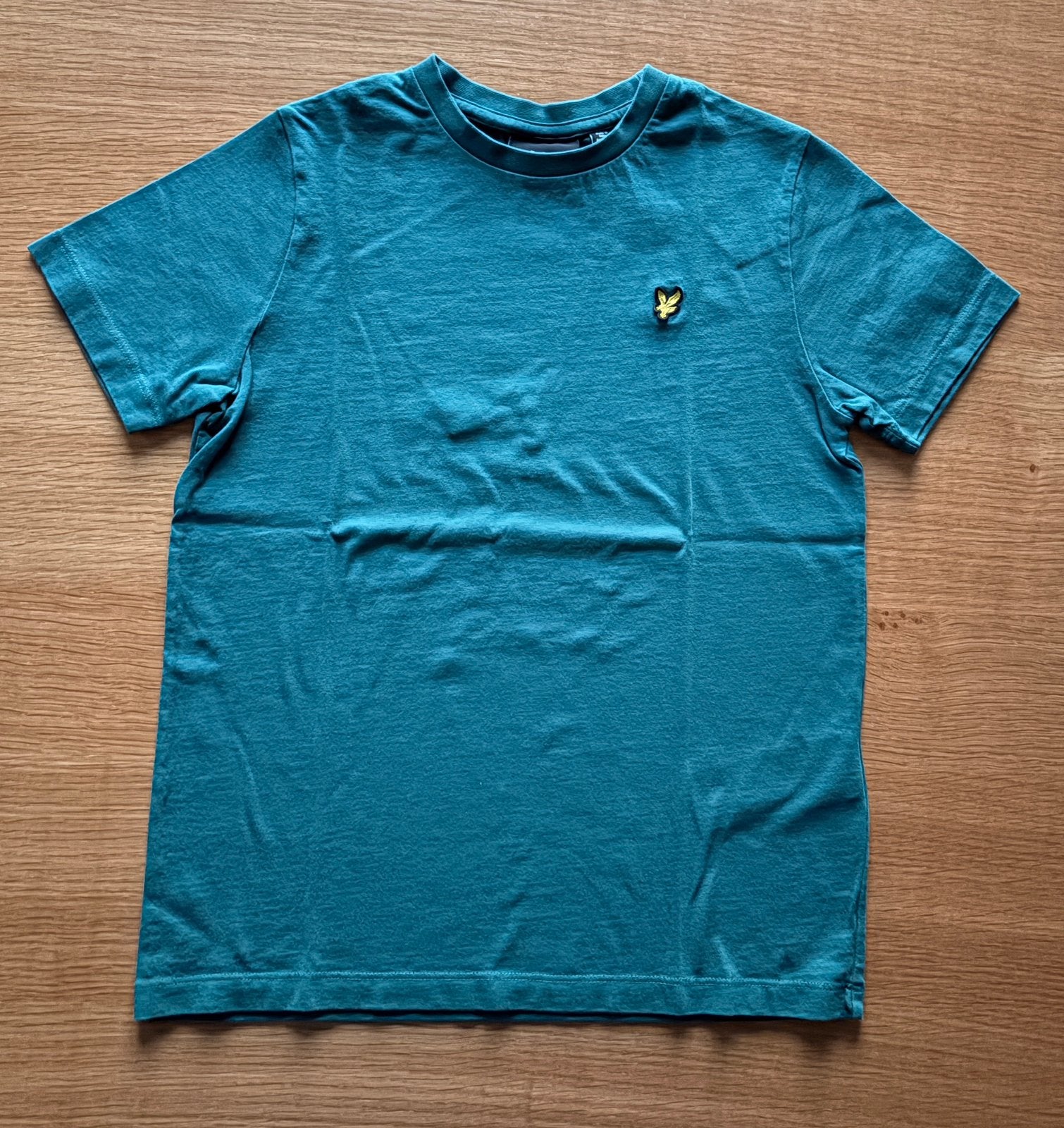 T-shirt vert uni LYLE & SCOTT - 11 ans - 12€, Enlèvement ou Envoi, Comme neuf, Garçon