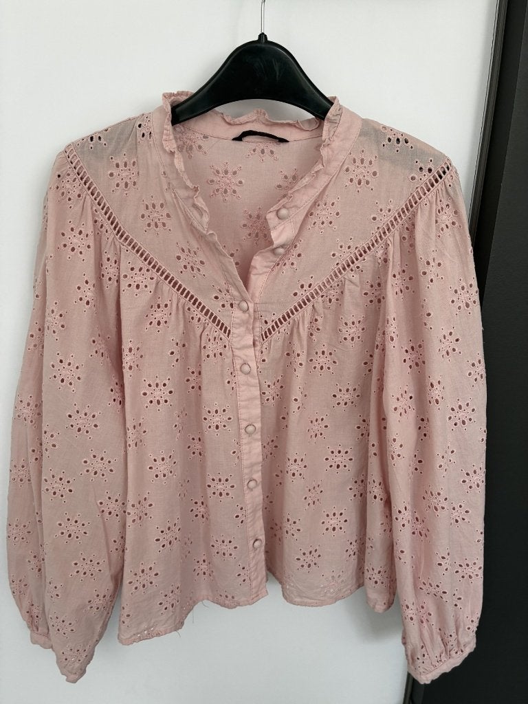 Roos hemd van Zara maat M, Kleding | Dames, Maat 38/40 (M), Zara, Ophalen of Verzenden, Zo goed als nieuw