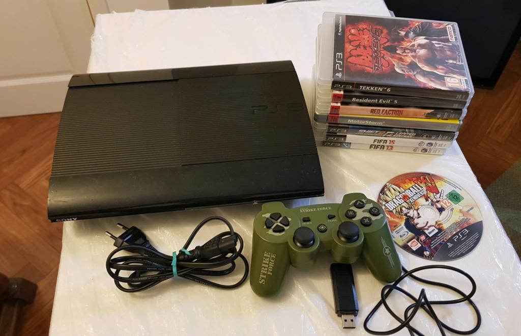 Playstation 3 met controller en games, Games en Spelcomputers, Spelcomputers | Sony PlayStation 3, Ophalen of Verzenden, 500 GB