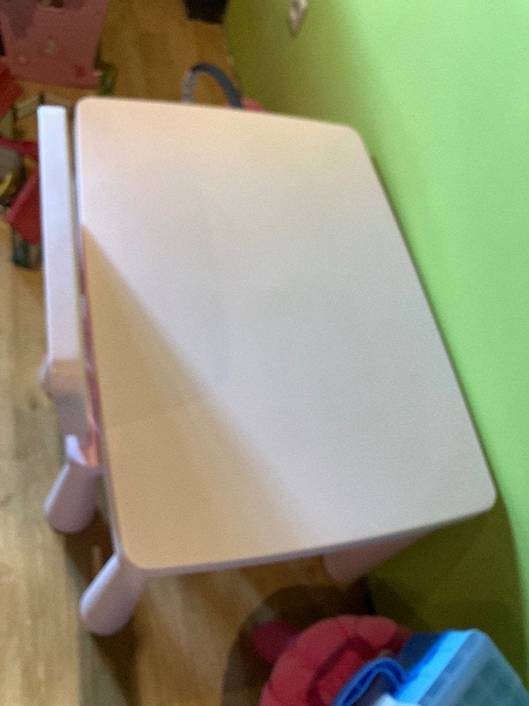 Roze kindertafel/stoel, Kinderen en Baby's, Ophalen, Gebruikt