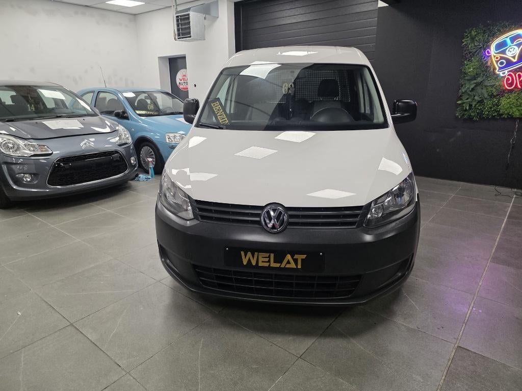 VW CADDY LICHTE VRACHT 2011 BENZINE/CARPLAY/NAVI-TOP STAAT, Auto's, Bluetooth, Euro 5, Caddy Combi, Wit