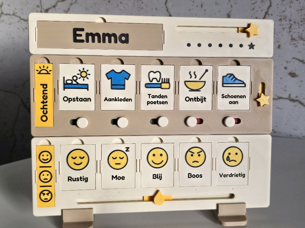 Routinebord kind met naam – autisme ADHD, Ophalen of Verzenden, Nieuw, Ontdekken