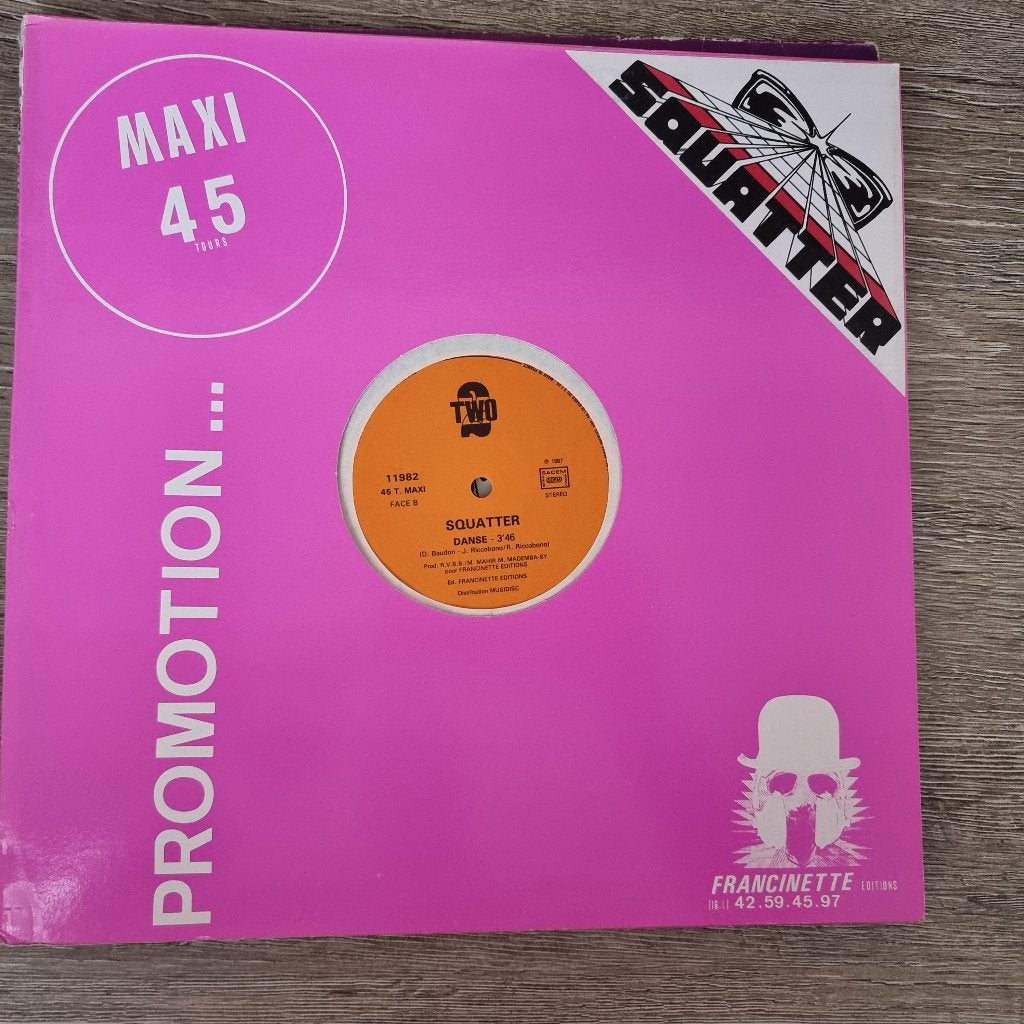 12" Squatter – Squatter De Tes Nuits, Cd's en Dvd's, Vinyl Singles, Ophalen of Verzenden, Gebruikt, 12 inch, Pop