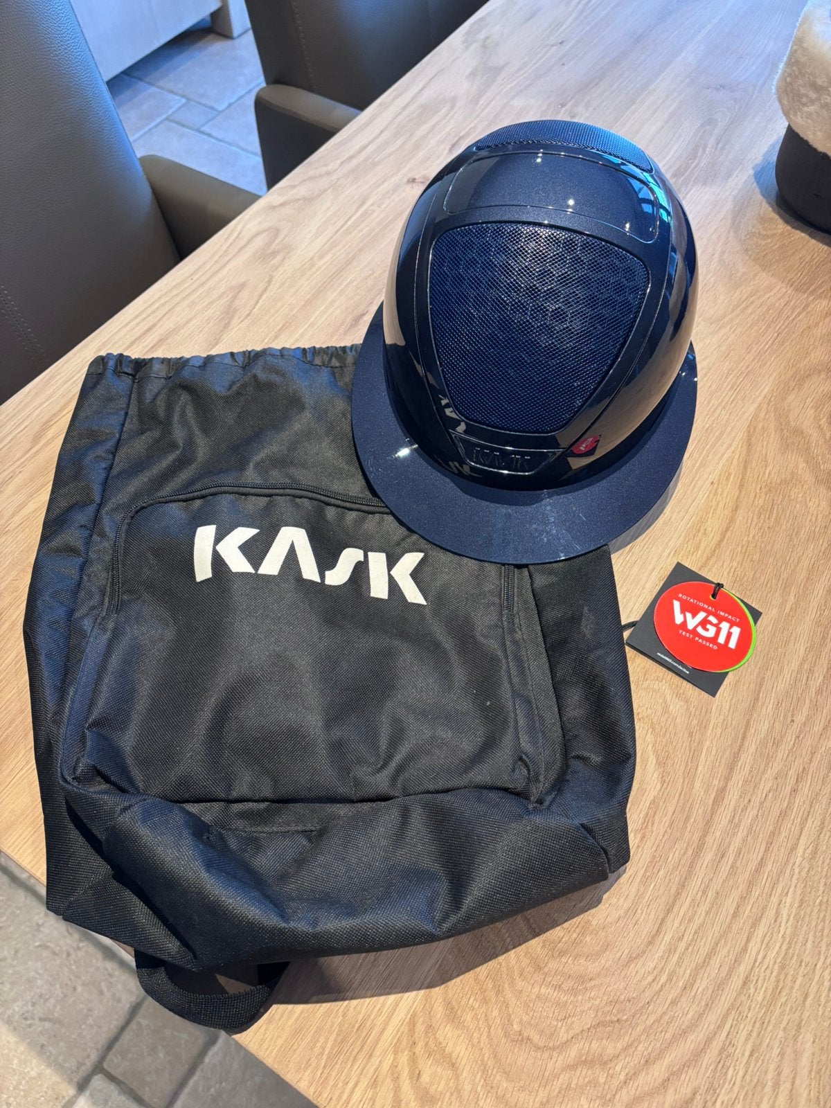 Kask star lady pute shine, Dieren en Toebehoren, Paardrijkleding, Blauw, Inclusief opbergtas, Ophalen of Verzenden, Zo goed als nieuw