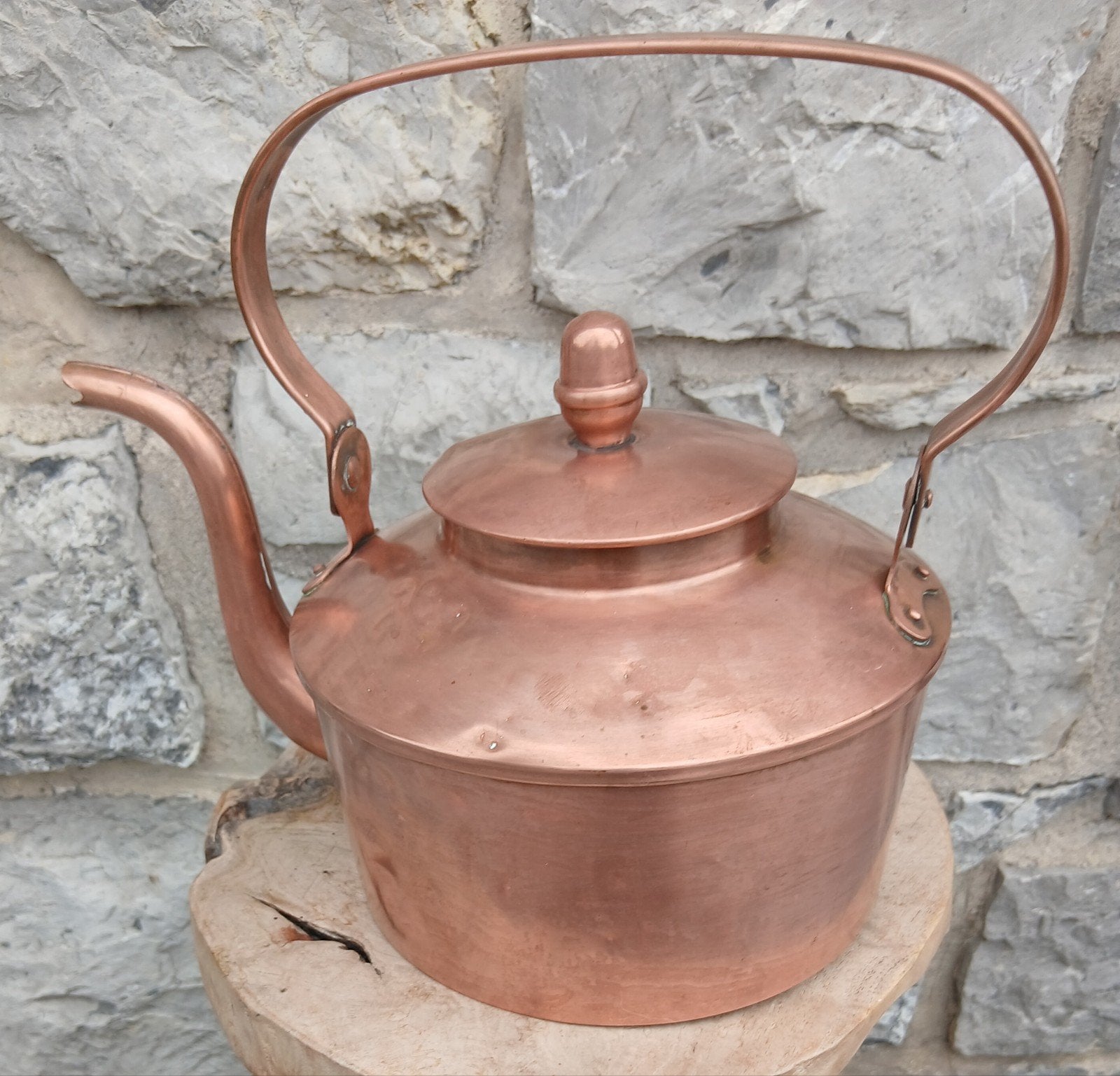Grande bouilloire ancienne en cuivre déco, Maison & Meubles, Accessoires pour la Maison | Autre