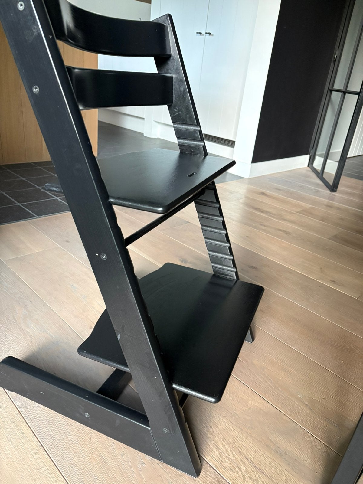 Stokke triptrap, Ophalen, Gebruikt