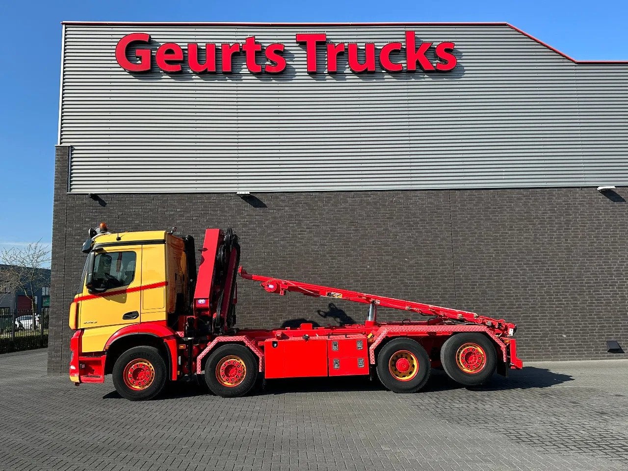Mercedes-Benz Arocs 3253 L ENA 8X2/4 HMF2820 KRAAN / KRAN/ C, Autos, Achat, Jaune, Mercedes-Benz, Diesel