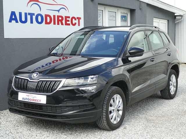 SKODA Karoq 2.0 CR TDi SCR Ambition AUTOMAAT Navi, Carplay,, Automaat, Zwart, Bedrijf, SUV of Terreinwagen