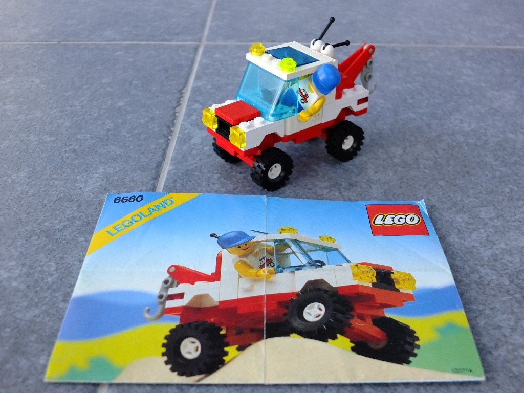 Lego Legoland 6660 - Dépanneuse (Hook & Haul Wrecker), 1989, Enlèvement ou Envoi, Lego, Ensemble complet, Instructions incluses