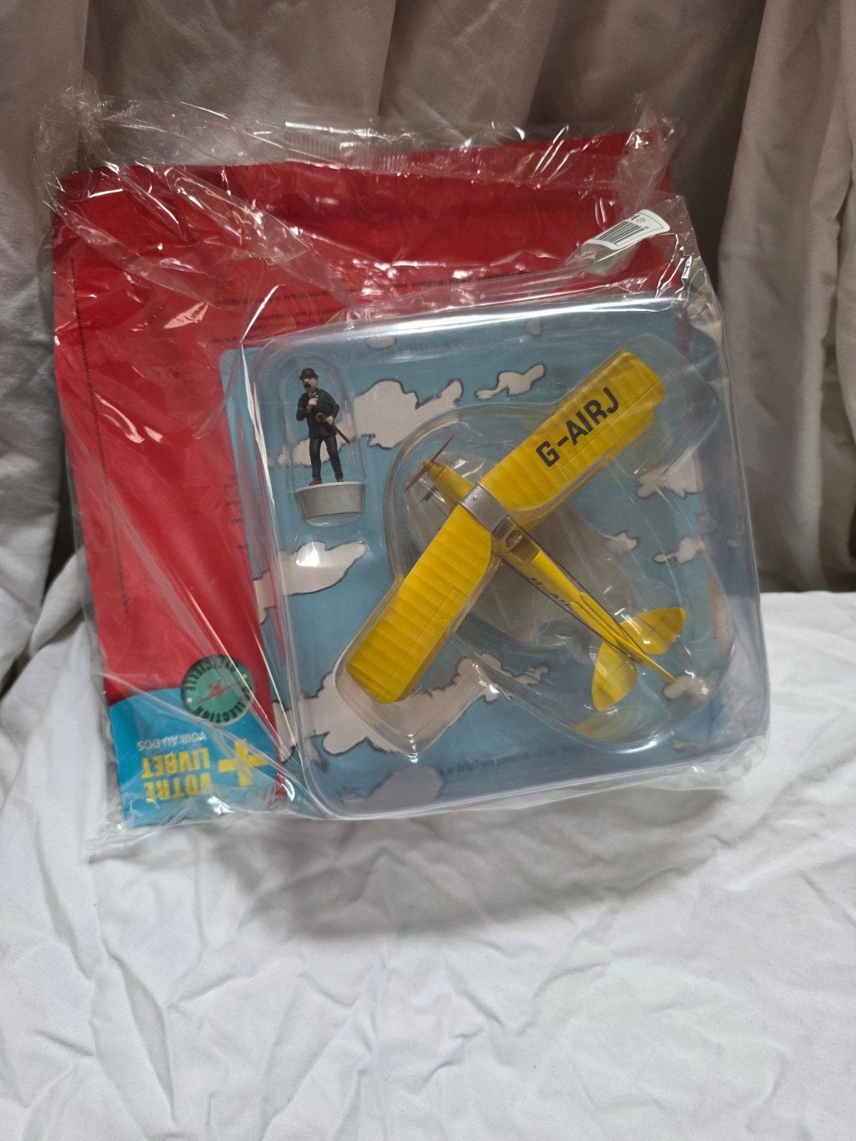 Avion Tintin.biplan jaune de L'Île noire (numéro 11 de la co, Collections, Enlèvement ou Envoi, Tintin