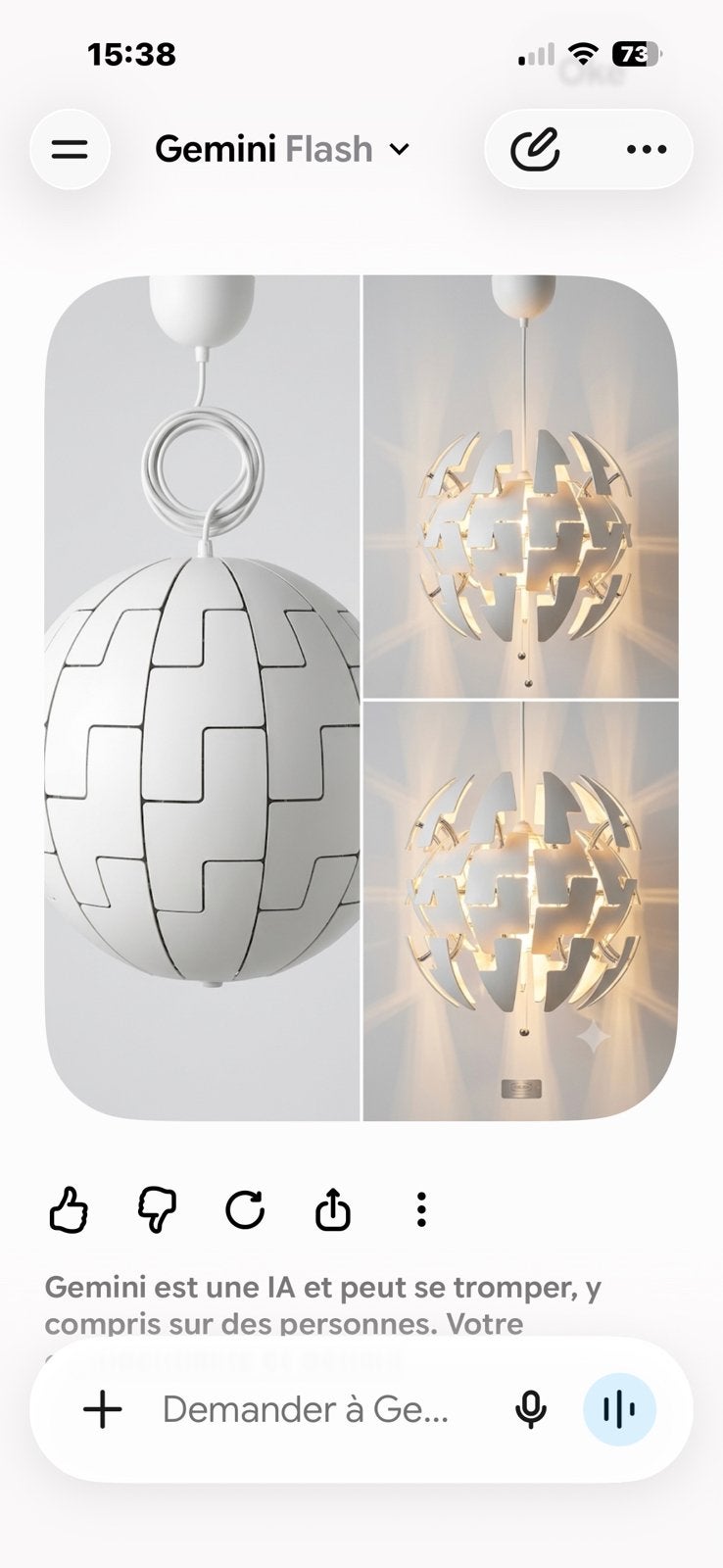 Suspension IKEA PS 2014 blanc grand modèle 52 cm, Huis en Inrichting, Lampen | Kroonluchters, Ophalen, Zo goed als nieuw