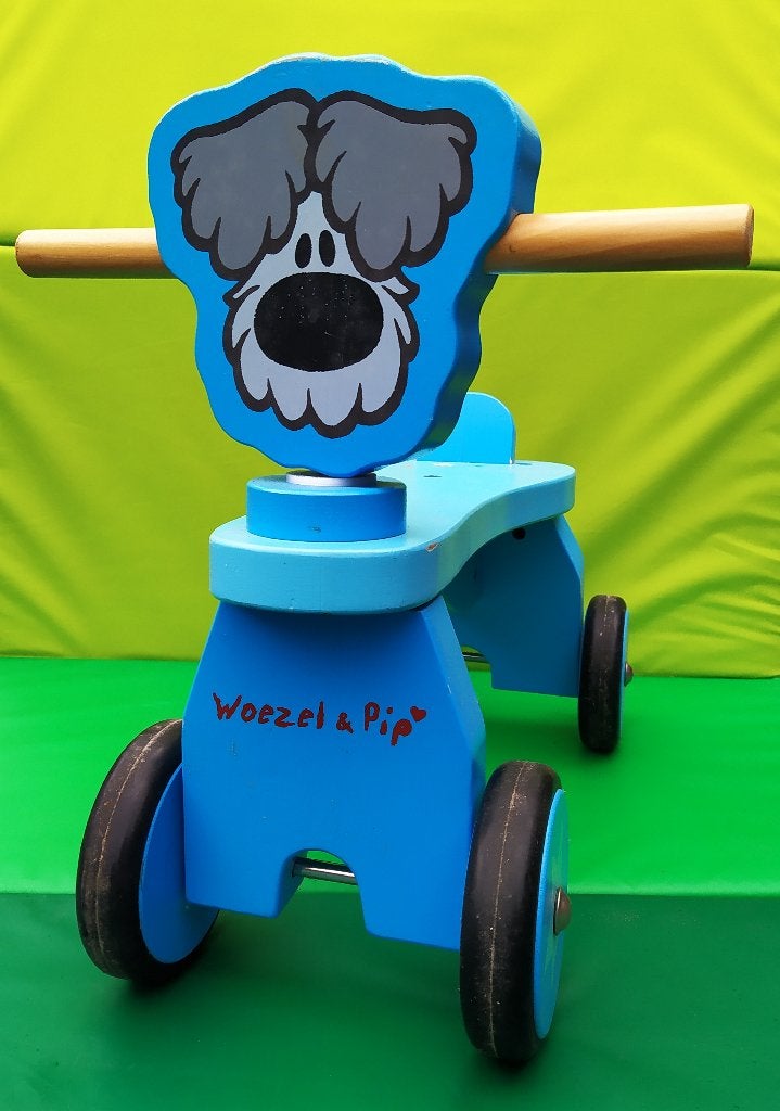 Loopfiets Woezel en Pip, Kinderen en Baby's, Speelgoed | Houten speelgoed, Ophalen, Zo goed als nieuw, Rij- of Hobbelspeelgoed