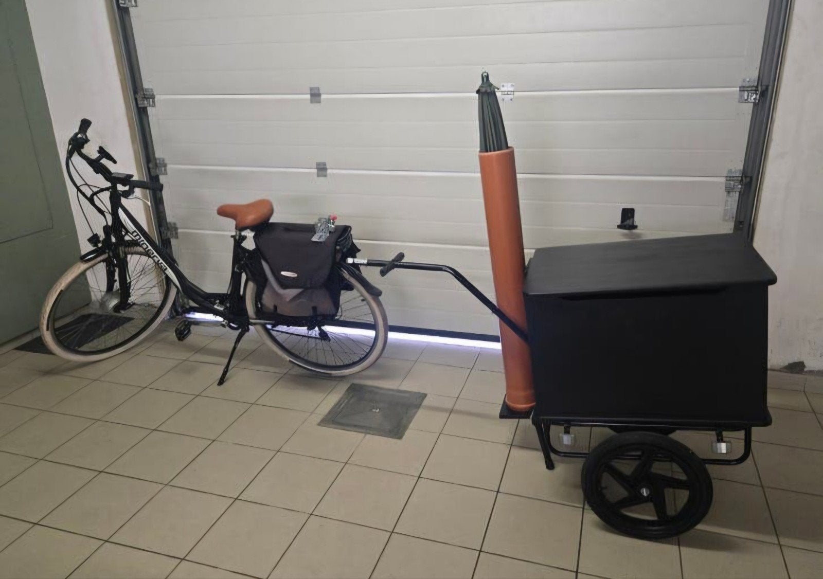 Bakfiets picknick Box boodschappen Box of om te gaan vissen, Enlèvement