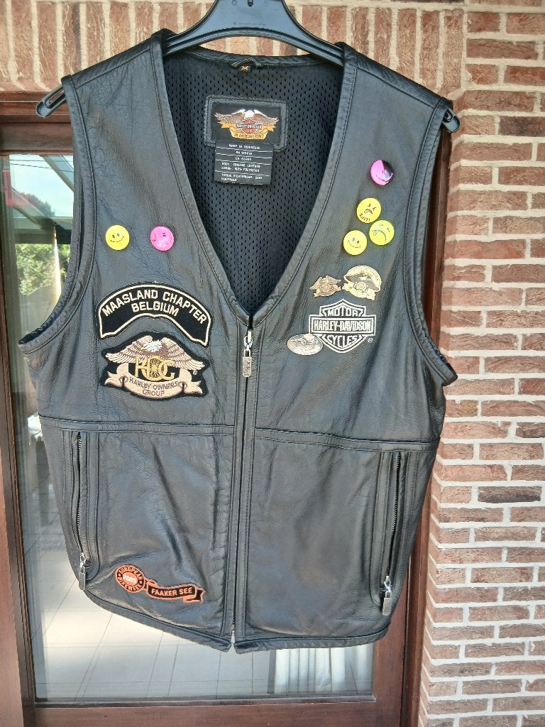 motorkleding, lederen vest, maat M, harley davidson, Ophalen, Harley-Davidson, Dames, Jas | leer