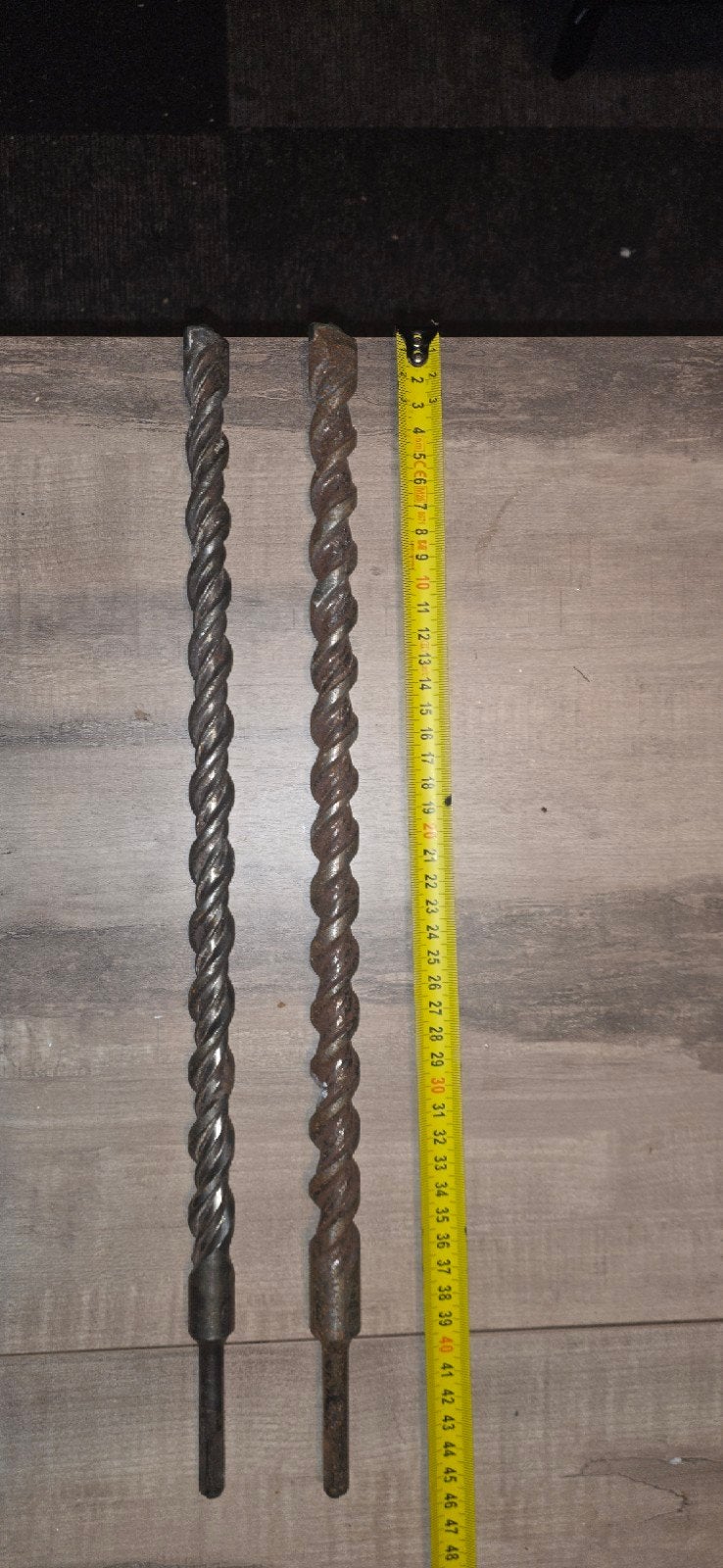 steen/beton boren 20 en 22 dikte 46 cm lengte, Doe-het-zelf en Bouw, Ophalen, Gebruikt