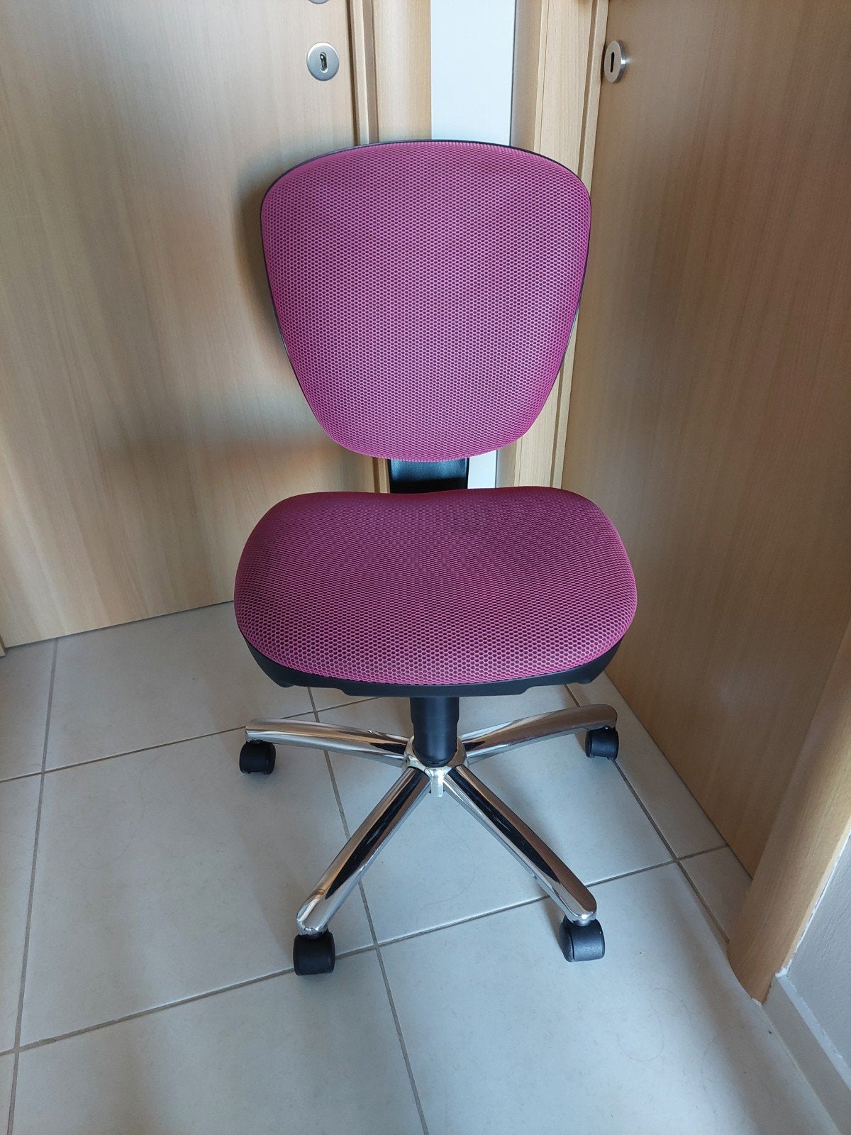 Roze bureaustoel, Maison & Meubles, Enlèvement, Rose, Chaise de bureau