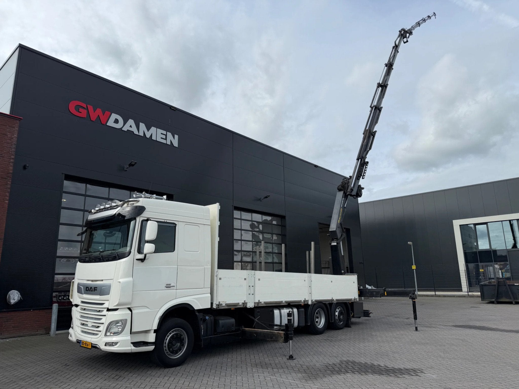 DAF XF 450 6x2 HMF 3220 K6+Fly jib ,Winch Euro 6D, Achat, Euro 6, Boîte manuelle, 2 portes