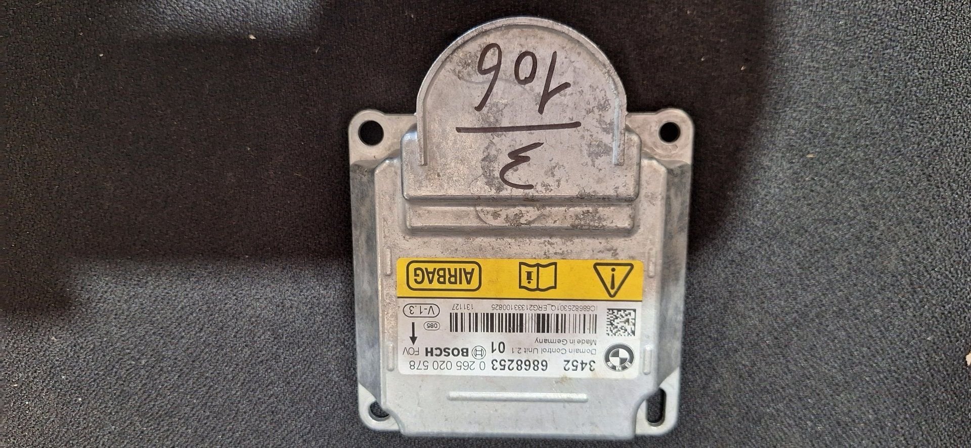 Originele Airbag Stuurmodule Computer BMW Bosch - 6868253, Gebruikt, -, -, Ophalen of Verzenden