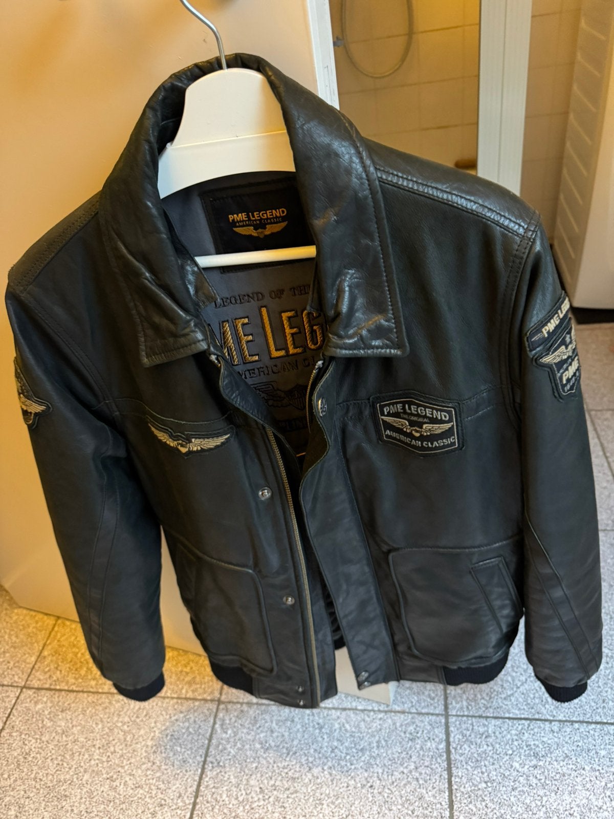 Leren jas PME Legend, Vêtements | Hommes, Enlèvement, Comme neuf, Taille 46 (S) ou plus petite, Noir