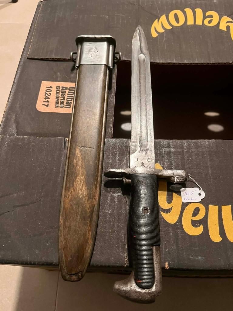 Garand bajonet Utica, Verzamelen, Militaria | Tweede Wereldoorlog, Ophalen, Landmacht, Kunstobject