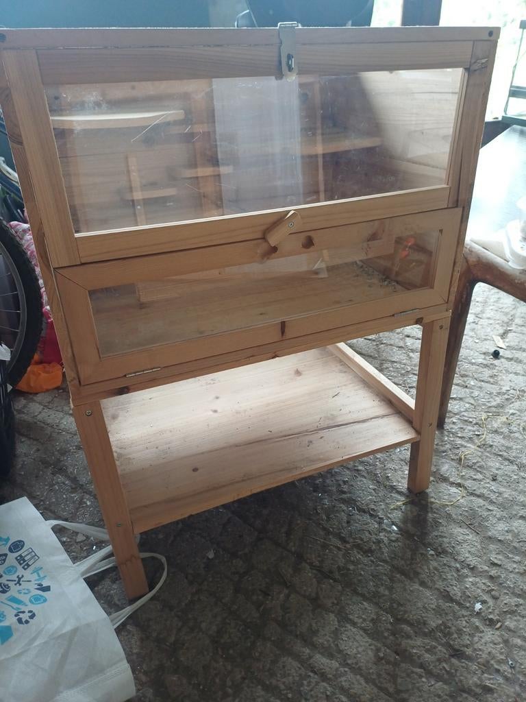Cage pour hamster + nourriture + litière, Enlèvement, Utilisé