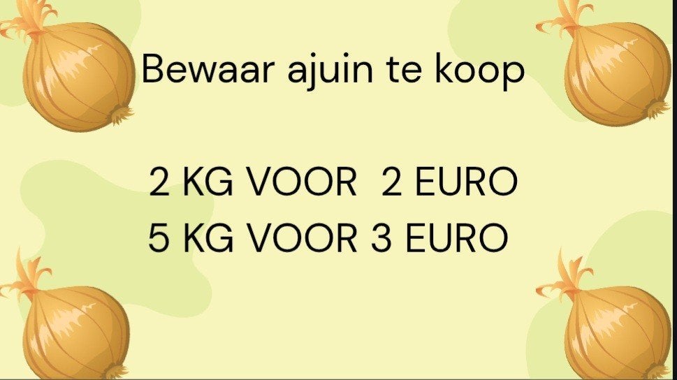 ajuin te koop, Ophalen