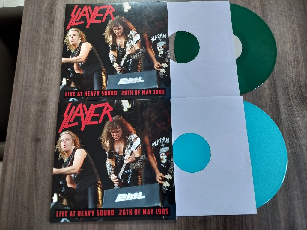 SLAYER  - LIVE AT HEAVY SOUND '85 - COLOR vinyl, Beschermende buitenhoes, Ophalen of Verzenden