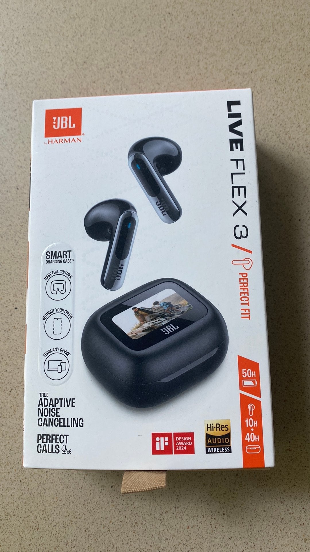 JBL live flex 3 earbuds oortjes, Telecommunicatie, Zwart, Bluetooth, Ophalen of Verzenden, Zo goed als nieuw