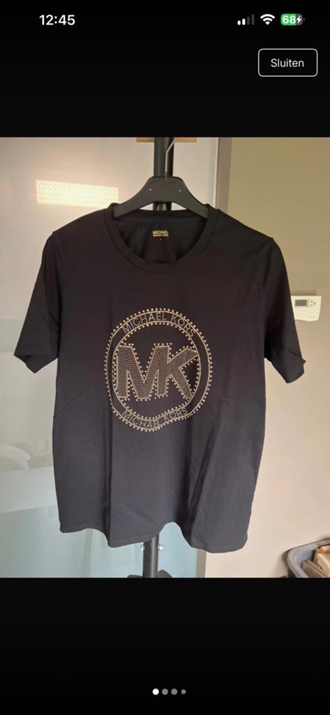 Michael kors zwarte t shirt, Kleding | Dames, T-shirts, Zwart, Maat 42/44 (L), Ophalen of Verzenden, Zo goed als nieuw