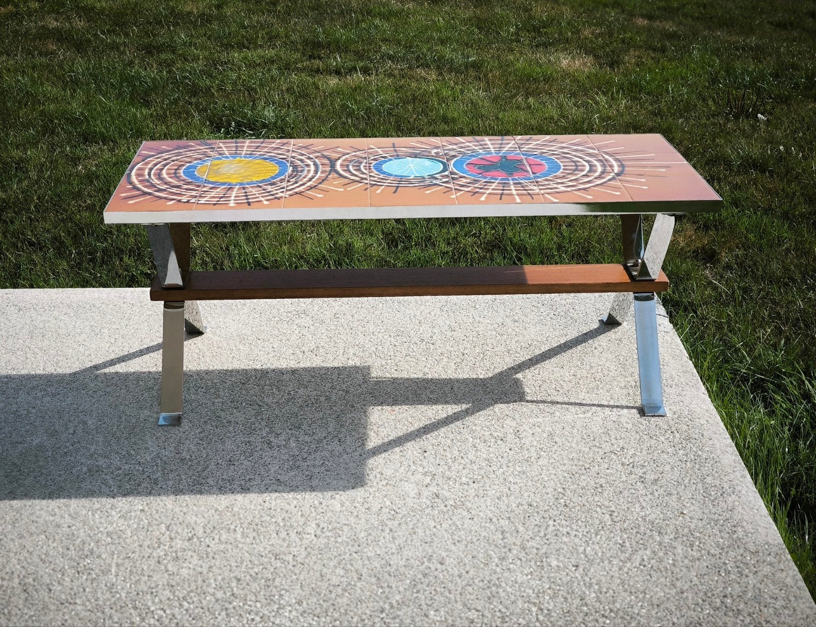 table basse vintage Belarti pour Adri, Belgique année 1970s, Antiquités & Art, Enlèvement