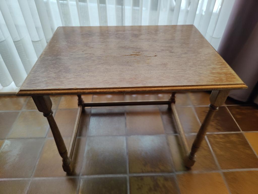 Bijzettafel hout, op te knappen, Antiek en Kunst, Ophalen