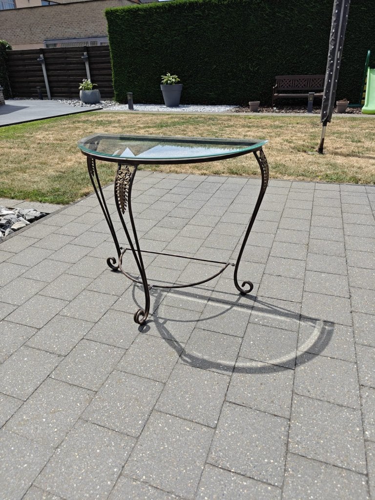 Table d'entrée, Maison & Meubles, Brocante, Verre, Enlèvement, Utilisé