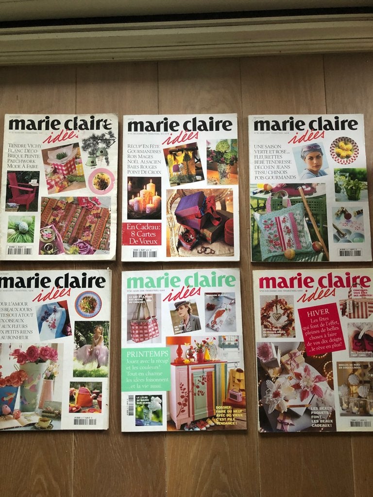 Handwerkmagazines Marie Claire Idées, Boeken, Ophalen, Zo goed als nieuw, Overige onderwerpen, Zie beschrijving